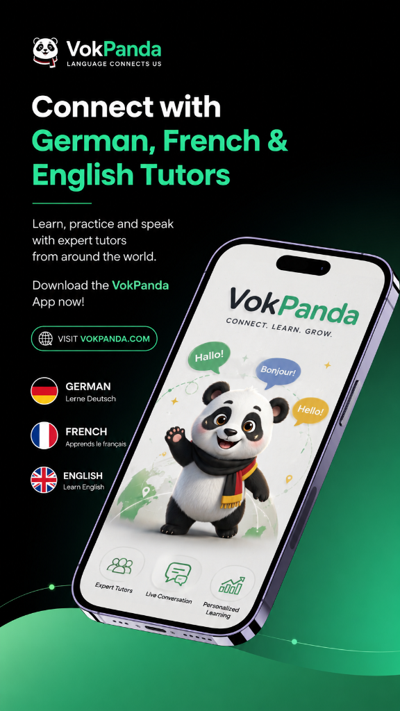 Connect with German, French & English Tutors on VokPanda