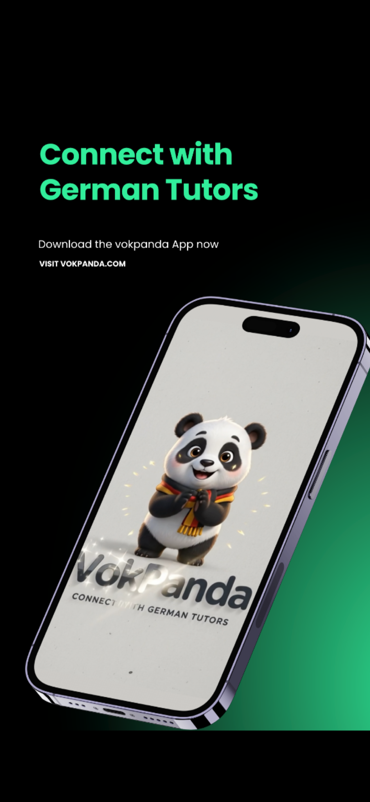 VokPanda App Welcome Screen