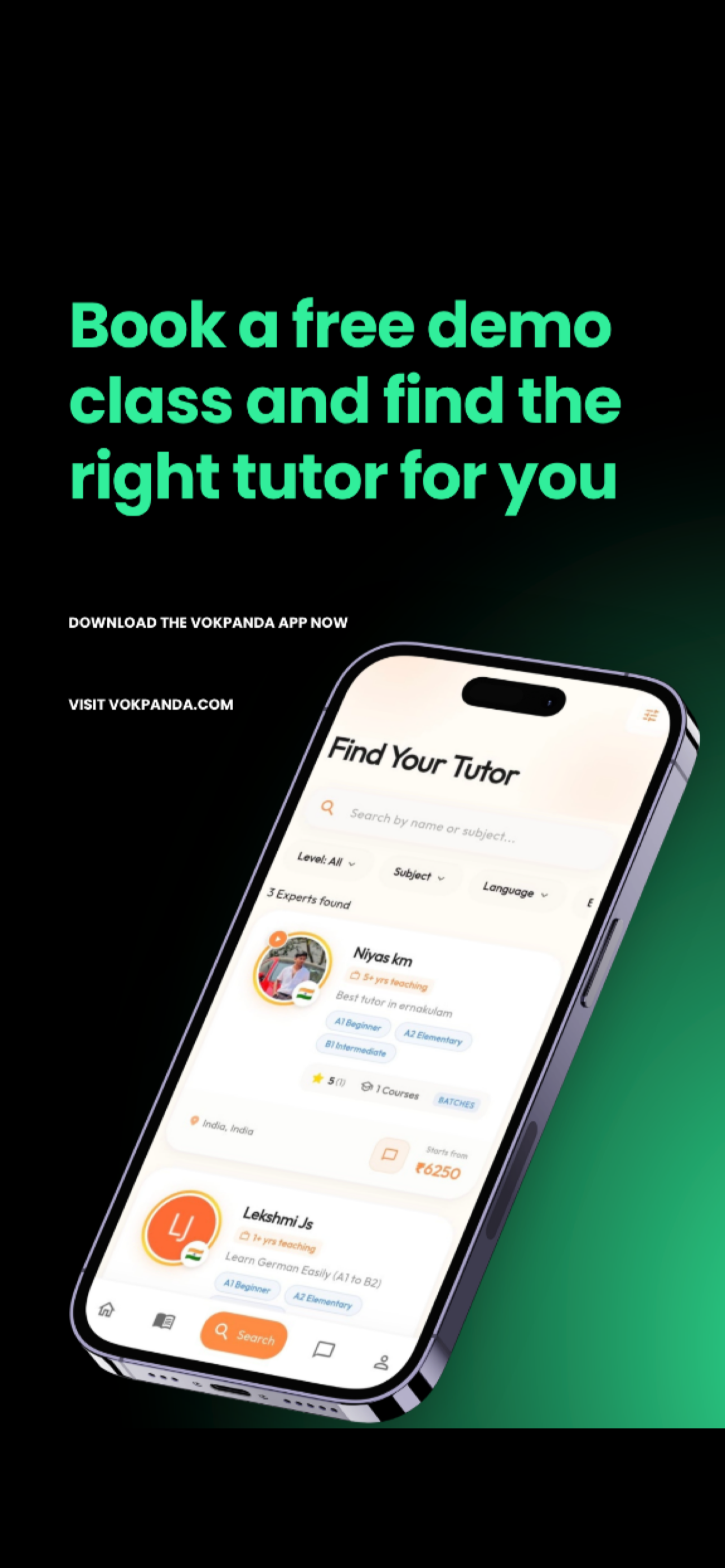 Find Your Tutor List